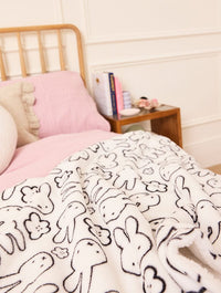 Miffy Fleece Blanket in White Home Accessories Skinnydip London