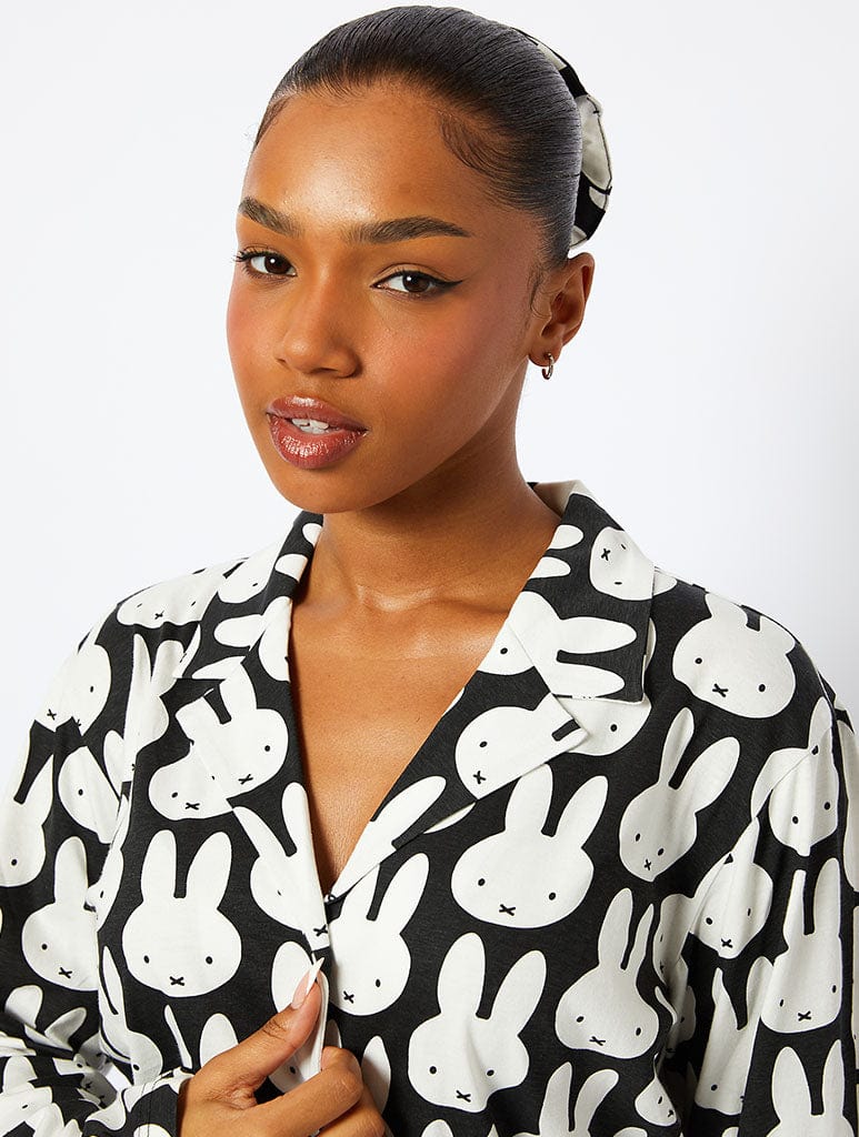 Miffy x Skinndyip Pyjama Set in Black Lingerie & Nightwear Skinnydip London