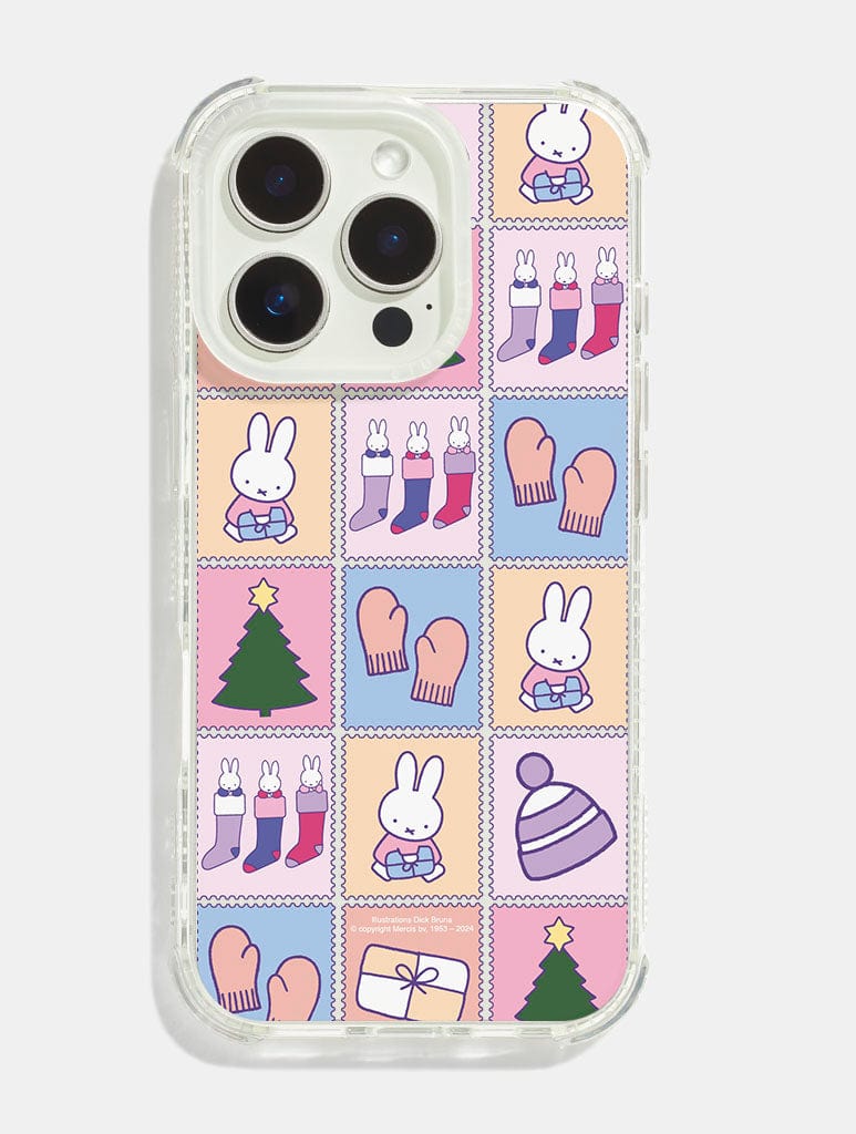 Miffy x Skinnydip Christmas Stamps Shock iPhone Case Phone Cases Skinnydip London