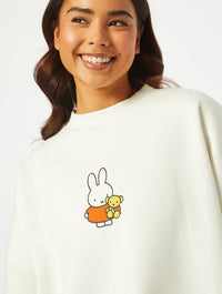 Miffy x Skinnydip Ecru Sweatshirt Hoodies & Sweatshirts Skinnydip London