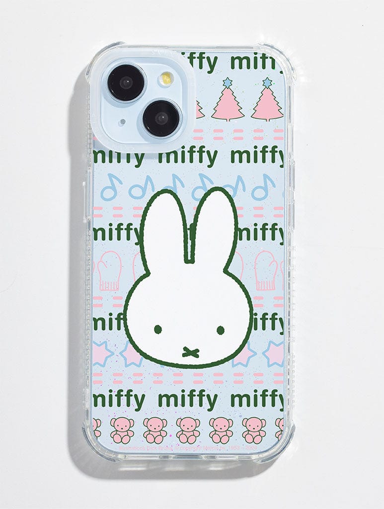 Miffy x Skinnydip Knit Pattern Shock iPhone Case Phone Cases Skinnydip London