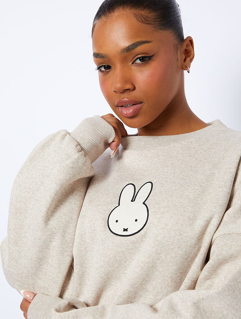 Miffy x Skinnydip Oatmeal Sweatshirt Hoodies & Sweatshirts Skinnydip London