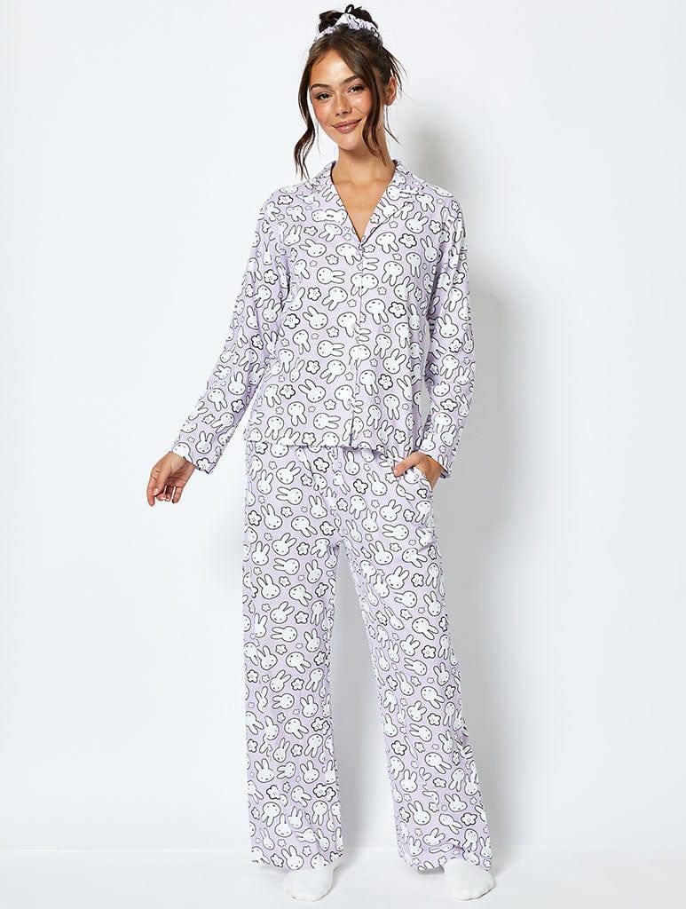 Miffy x Skinnydip Pyjama Set in Lilac Lingerie & Nightwear Skinnydip London