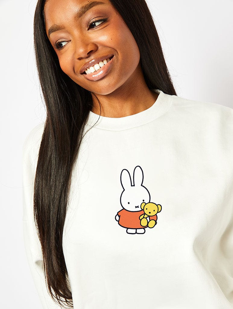 Miffy x Skinnydip Sweatshirt In Ecru Hoodies & Sweatshirts Skinnydip London