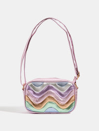 Millie Pastel Rainbow Wave Cross Body Bag Bags Skinnydip London