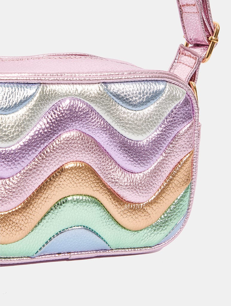 Millie Pastel Rainbow Wave Cross Body Bag