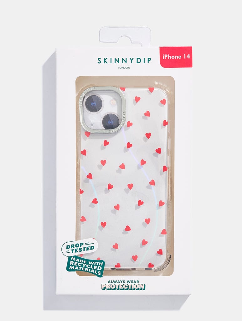 Mini Ditsy Hearts Shock iPhone Case Phone Cases Skinnydip London