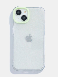 Minimal Glitter Ecru Shock iPhone Case Phone Cases Skinnydip London