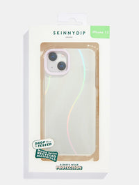 Minimal Holo Wave Shock iPhone Case Phone Cases Skinnydip London