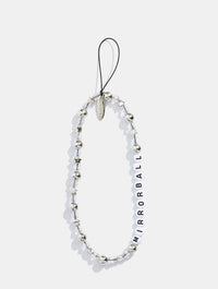 Mirrorball Silver Beaded Phone Strap Phone Grips Skinnydip London