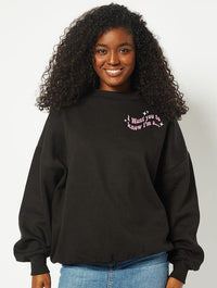 Mirrorball Sweatshirt in Black Hoodies & Sweatshirts Skinnydip London