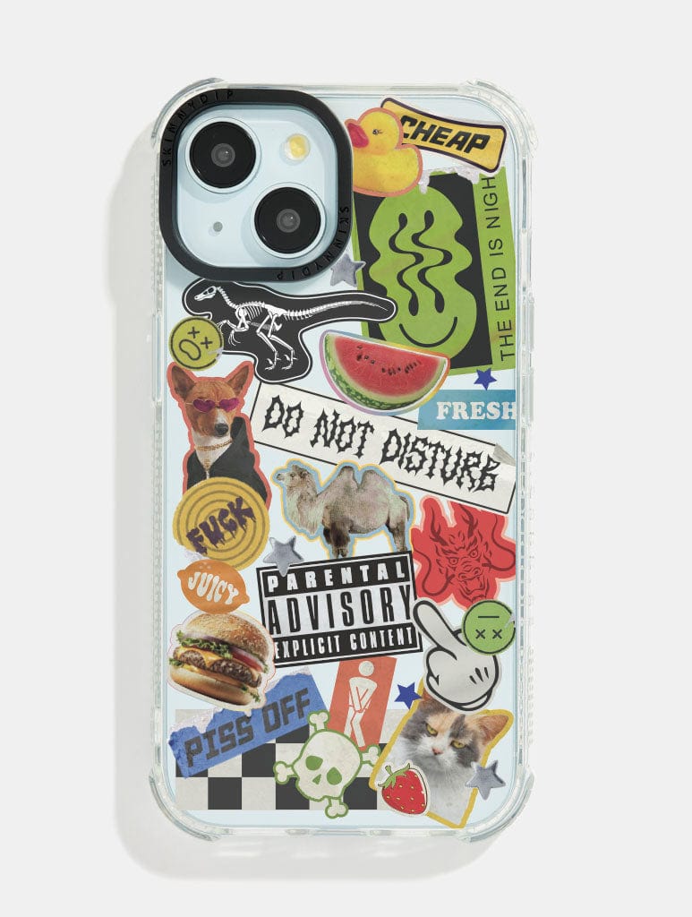 Mixed Sticker Shock iPhone Case Phone Cases Skinnydip London