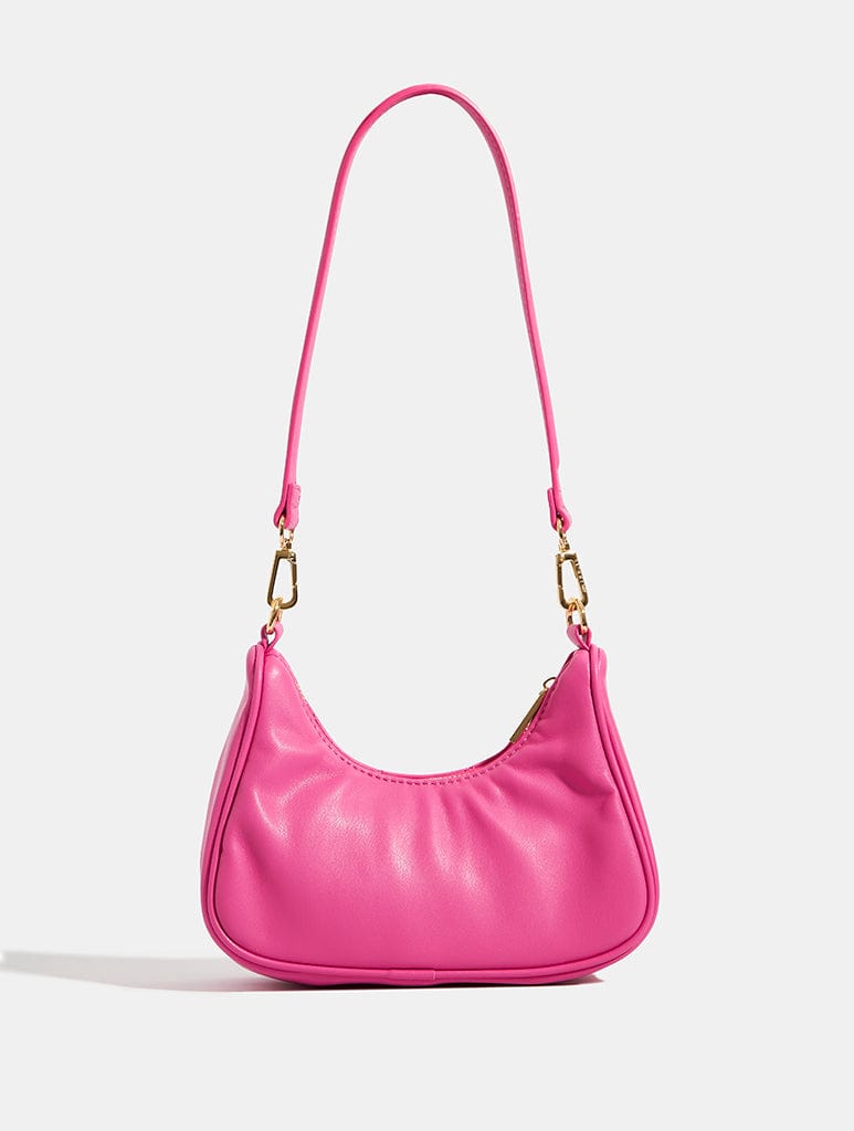 Pink studded bag best sale