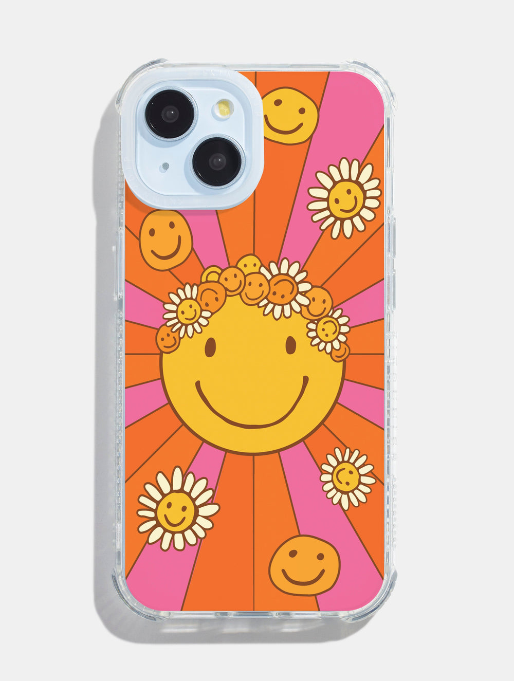 Mojo Valley x Skinnydip Floral Happy Face Shock iPhone Case Phone Cases Skinnydip London