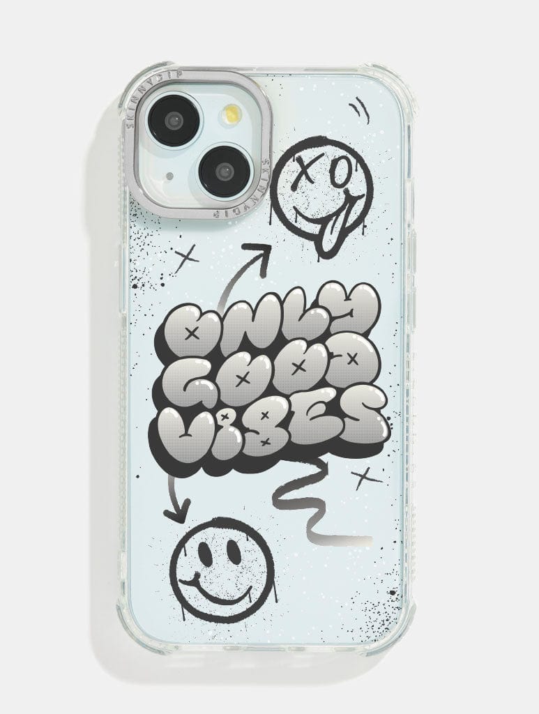 Monochrome Only Shock iPhone Case Phone Cases Skinnydip London