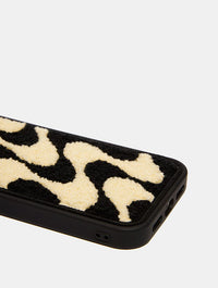 Monochrome Wave Tufted iPhone Case Phone Cases Skinnydip London