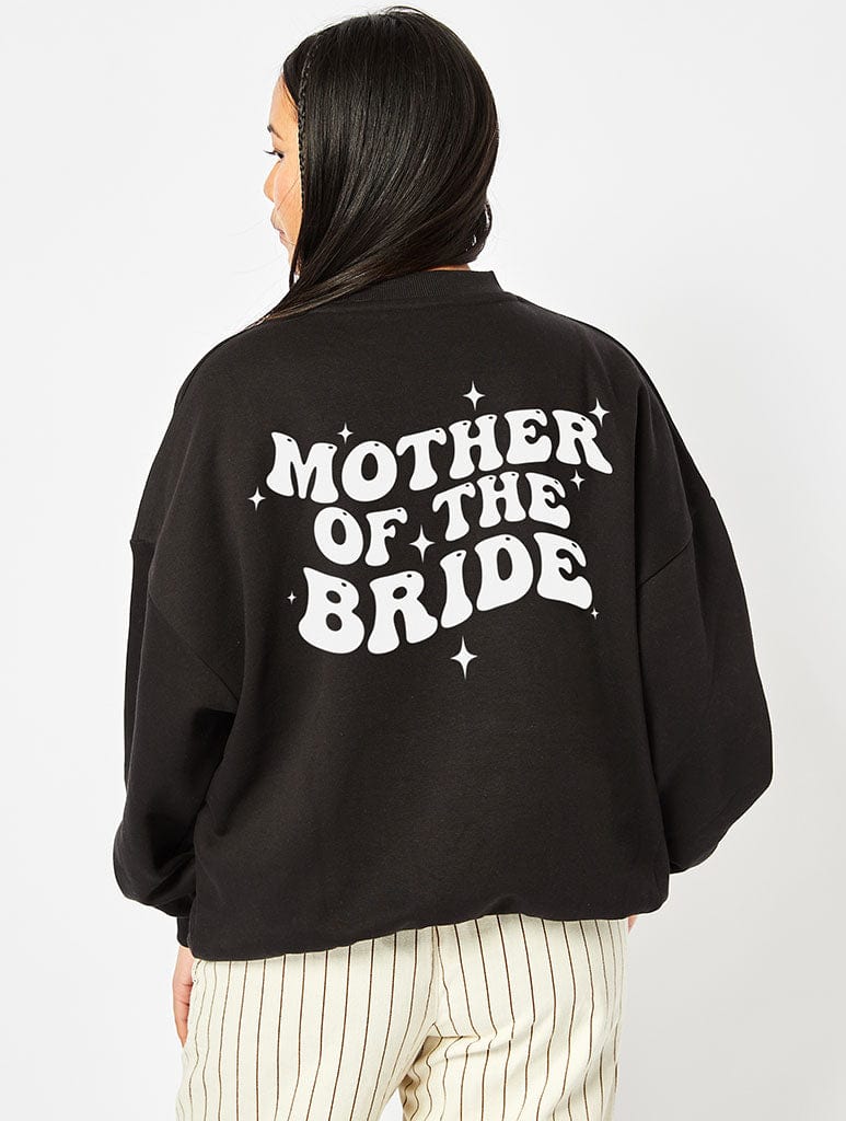 Mother Of The Bride Sweatshirt In Black Hoodies & Sweatshirts Skinnydip London