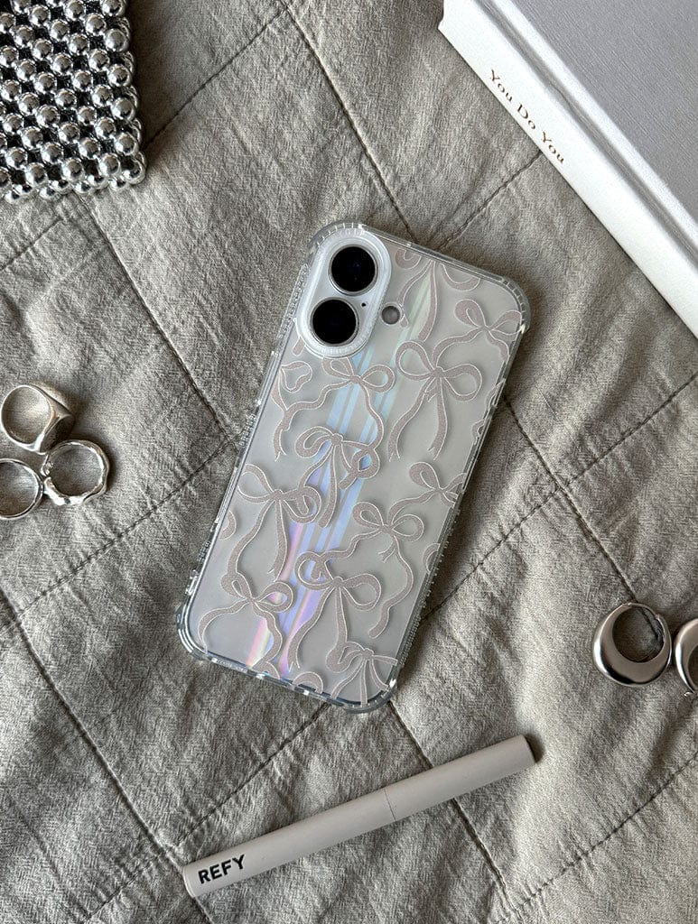 Neutral Bows Shock iPhone Case Phone Cases Skinnydip London