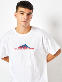 NFL x Skinnydip Pro Bowl Game T-Shirt in White Tops & T-Shirts Skinnydip London