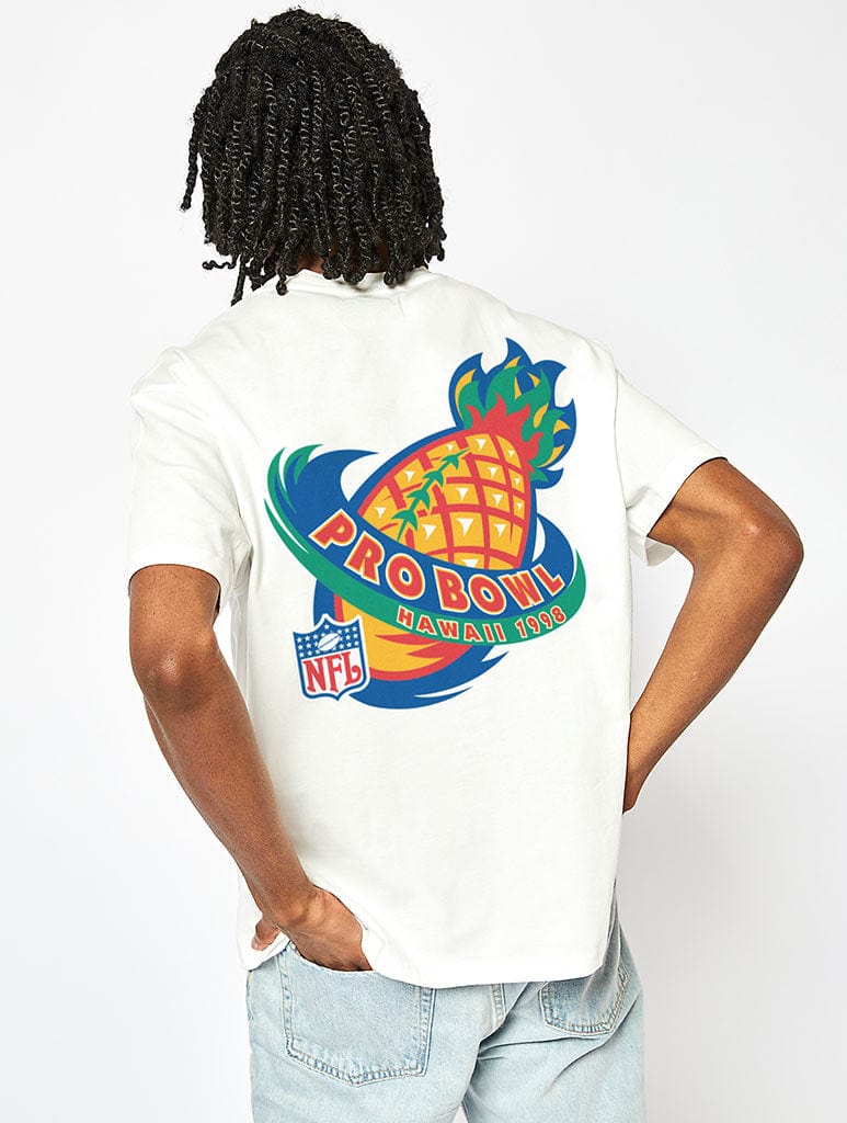 NFL x Skinnydip Pro Bowl Hawaii T-Shirt in White Tops & T-Shirts Skinnydip London