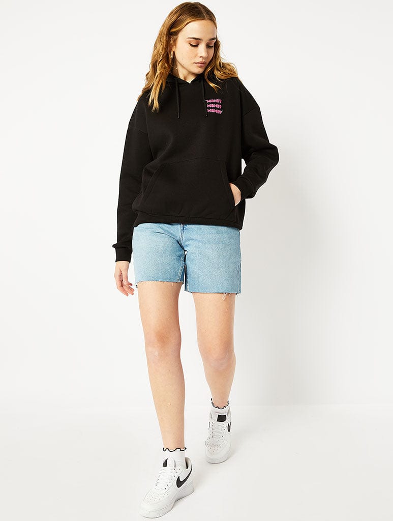 Oversized hoodie and on sale shorts