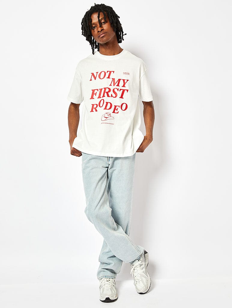 Not my First Rodeo T-Shirt in White Tops & T-Shirts Skinnydip London