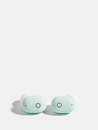 Oval Wireless Earphones in Light Green Earphones & Headphones Skinnydip London