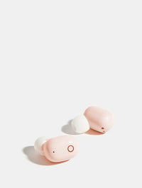 Oval Wireless Earphones in Pink Earphones & Headphones Skinnydip London