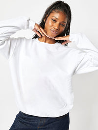 Passenger Princess Sweatshirt In White Hoodies & Sweatshirts Skinnydip London