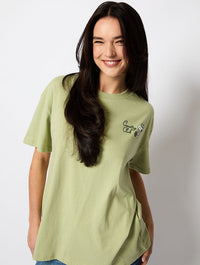 Peanuts x Skinnydip Country Club T-Shirt in Green Tops & T-Shirts Skinnydip London