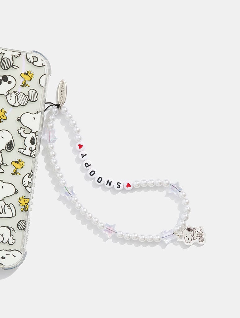 Peanuts x Skinnydip Snoopy Beaded Phone Strap Phone Grips Skinnydip London