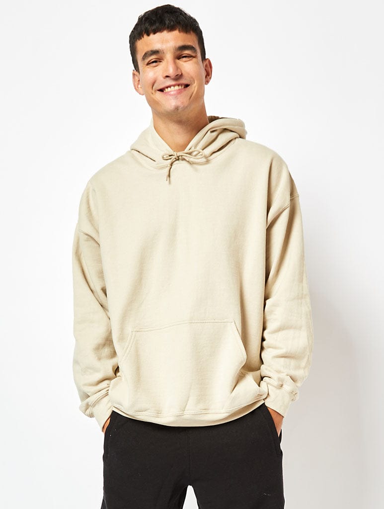 Peanuts x Skinnydip Snoopy Born to Golf Hoodie in Sand Hoodies & Sweatshirts Skinnydip London