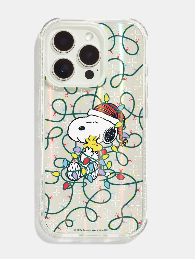 Peanuts x Skinnydip Snoopy Christmas Lights Shock iPhone Case Phone Cases Skinnydip London