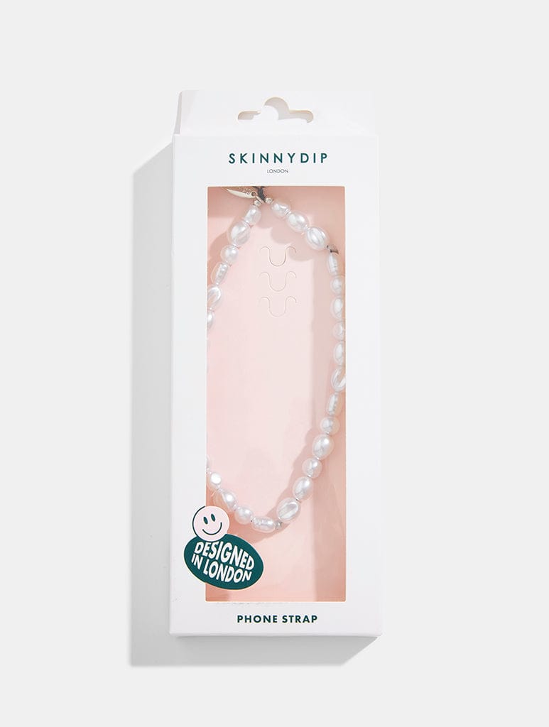 Pearl Beaded Phone Strap Phone Grips Skinnydip London