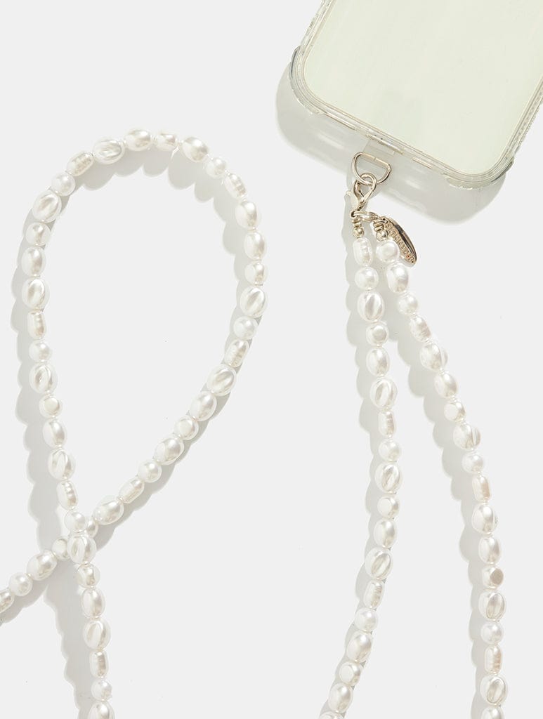 Pearl Cross Body Beaded Phone Strap Phone Grips Skinnydip London