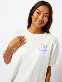 Personal Growth T-Shirt in Ecru Tops & T-Shirts Skinnydip London