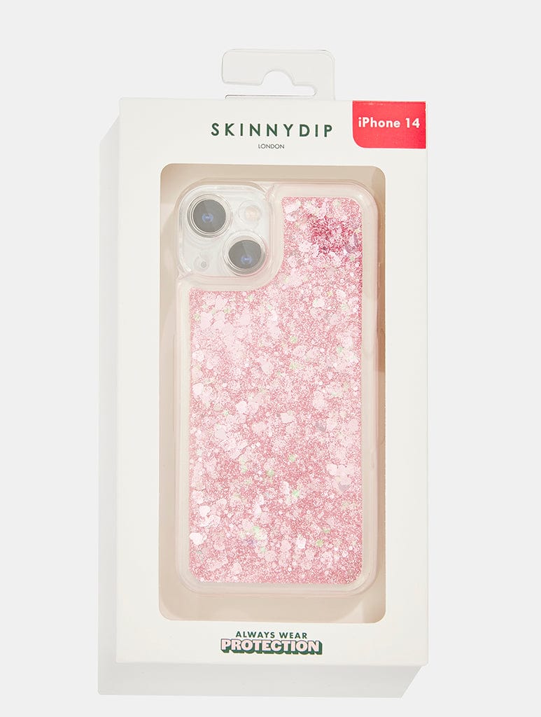 Pink Glitter Liquid Filled Case Liquid Glitter iPhone Case