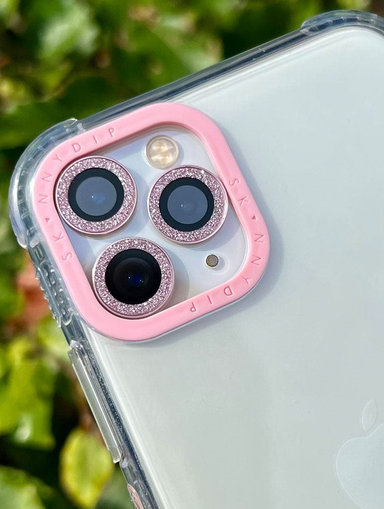 Pink Glitter Protective Camera Lens Cover