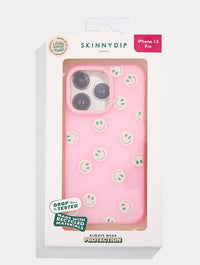 Pink & Green Happy Face Shock iPhone Case Phone Cases Skinnydip London