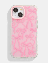 Pink Tinted Bow Shock iPhone Case Phone Cases Skinnydip London