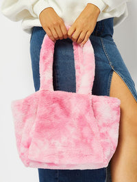 Pink Tye Dye Fluff Tote Bag Bags Skinnydip London