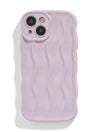 Pale Pink Wave Bubble iPhone Case