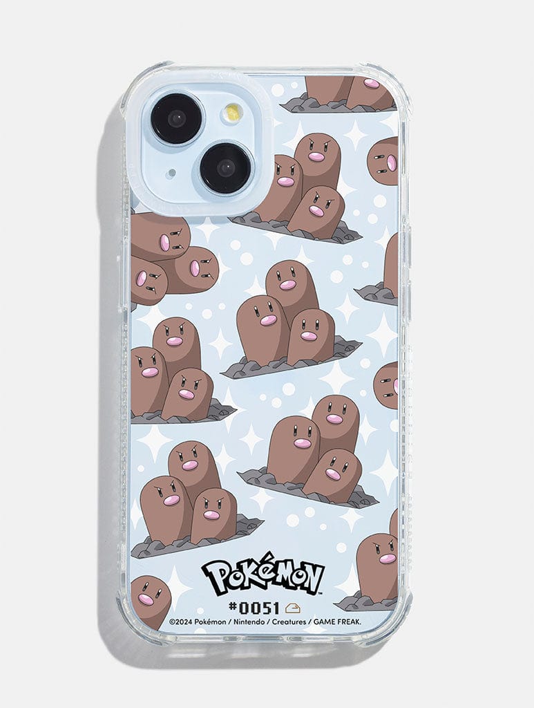 Pokemon #0051 Dugtrio Shock iPhone Case Phone Cases Skinnydip London