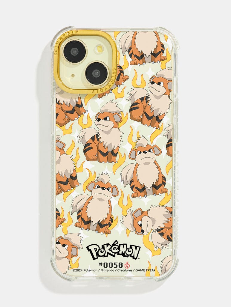 Pokémon #0058 Growlithe Shock iPhone Case Phone Cases Skinnydip London