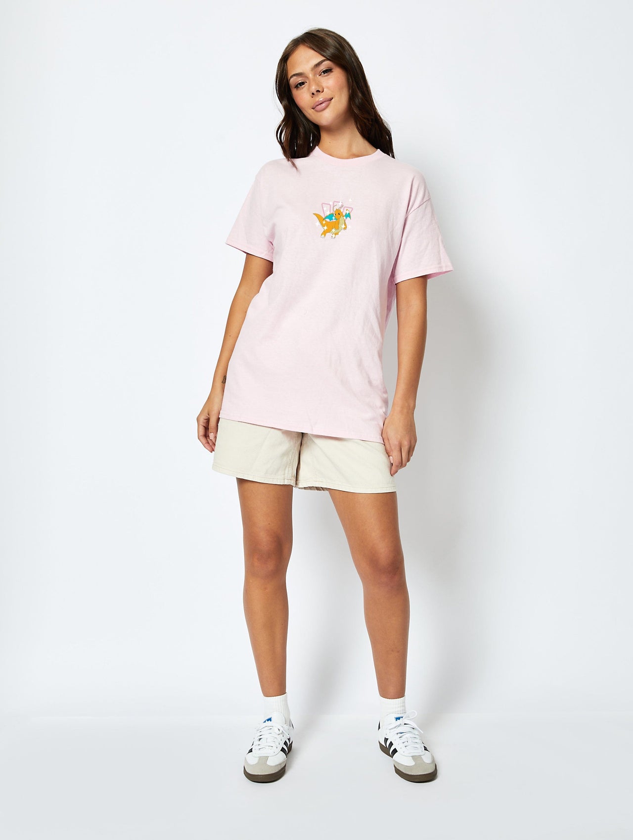 Pokémon #149 Dragonite T-Shirt in Pink Tops & T-Shirts Skinnydip London