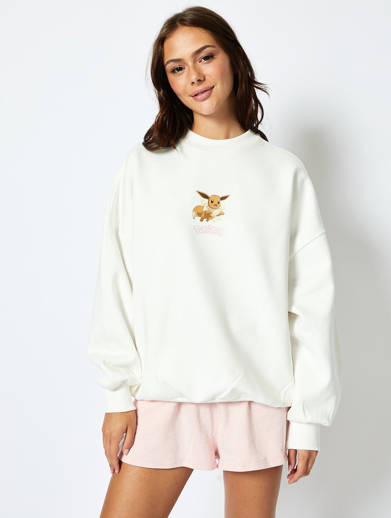 Pokémon Eeveelutions Sweatshirt in Ecru Hoodies & Sweatshirts Skinnydip London