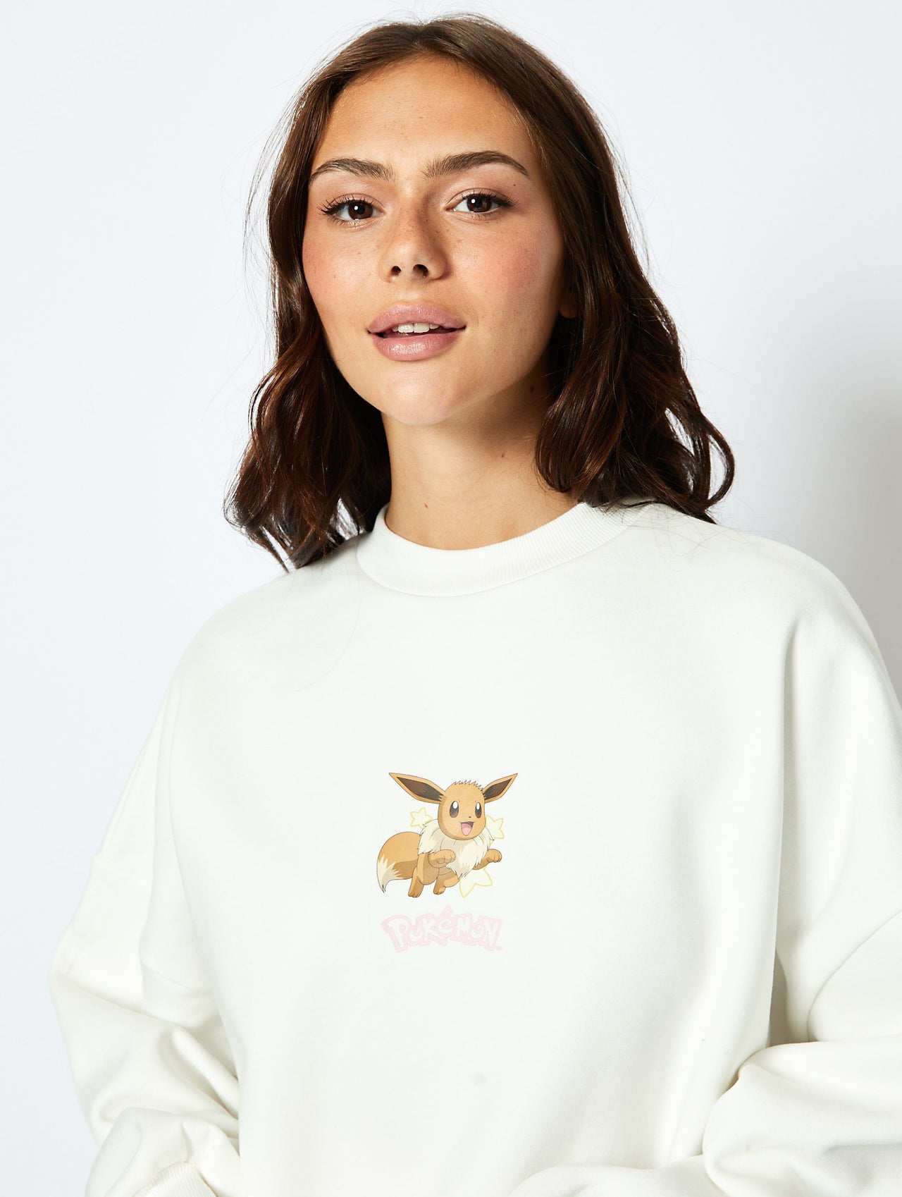 Pokémon Eeveelutions Sweatshirt in Ecru Hoodies & Sweatshirts Skinnydip London