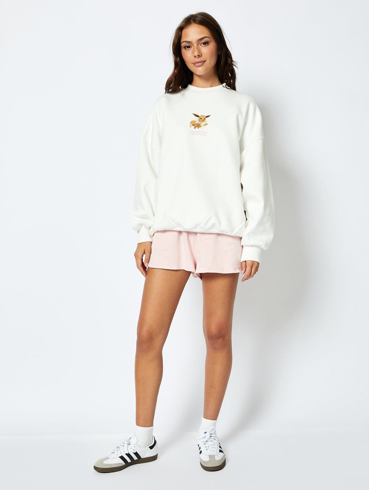 Pokémon Eeveelutions Sweatshirt in Ecru Hoodies & Sweatshirts Skinnydip London