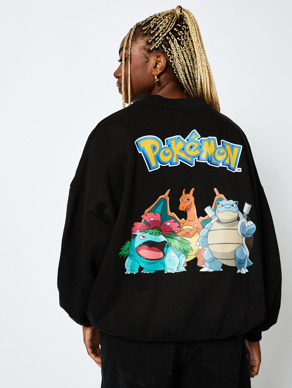 Pokémon Group Sweatshirt in Black Hoodies & Sweatshirts Skinnydip London