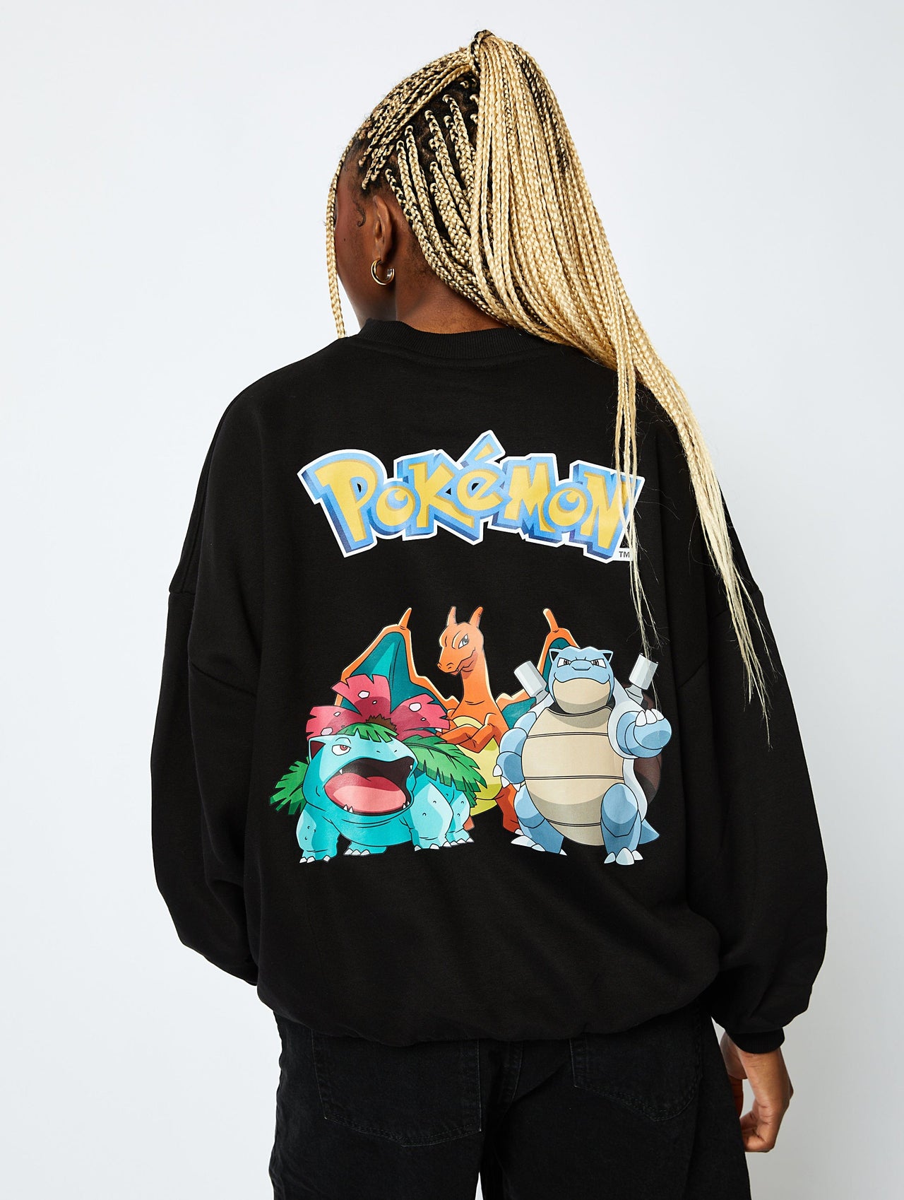 Pokémon Group Sweatshirt in Black Hoodies & Sweatshirts Skinnydip London